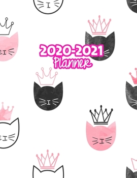 2020-2021 Planner: Two Year Calendar Organizer and Goal Journal | January 2020 - December 2021 Daily, Weekly and Monthly Planner Book with Back Sticker Expression Wall for 2 Years | Design Code 379949