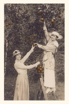 Paperback Vintage Journal Women Picking Oranges Book