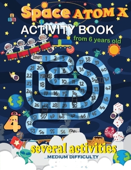 Paperback activity book from 6 years old. several activities: colouring maze sudoku number search. With all these varieties of activities included, help your ch Book