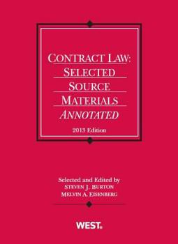 Paperback Contract Law: Selected Source Materials Annotated, 2013 Book