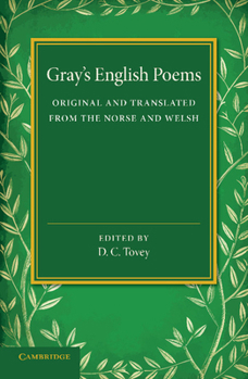 Paperback Gray's English Poems: Original and Translated from the Norse and Welsh Book