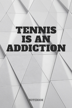 Paperback Notebook: Tennis Game Sport Training Planner / Organizer / Lined Notebook (6" x 9") Book