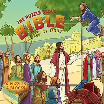 Hardcover Life of Jesus: Puzzle Block Bible Book