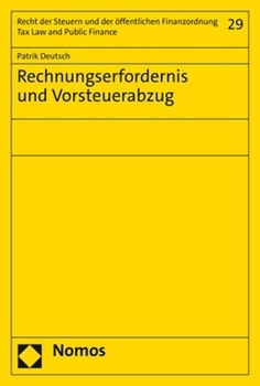 Paperback Rechnungserfordernis Und Vorsteuerabzug [German] Book