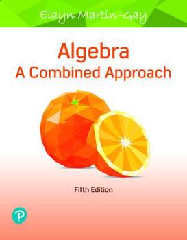 Paperback Algebra: A Combined Approach Plus Mylab Math with Pearson Etext -- 24 Month Access Card Package [With Access Code] Book