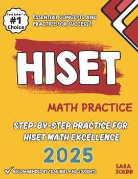 Paperback HISET Math Practice: Step-by-Step Practice for HISET Math Excellence Book