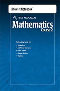 Paperback Holt McDougal Mathematics: Know-It Notebook Course 2 Book