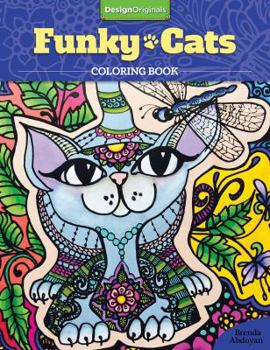 Paperback Funky Cats Coloring Book