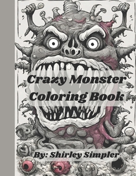 Paperback Crazy Monster Coloring Book-mediumlevel-fun-crazy Book