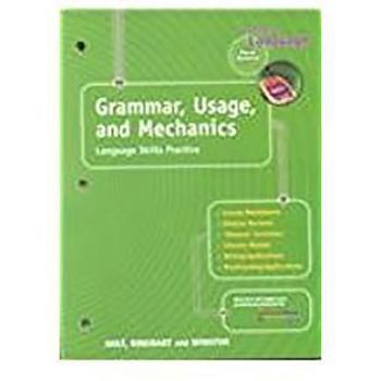 Paperback Elements of Language: Grammar, Usage, and Mechanics: Languages Skills Practice First Course Book