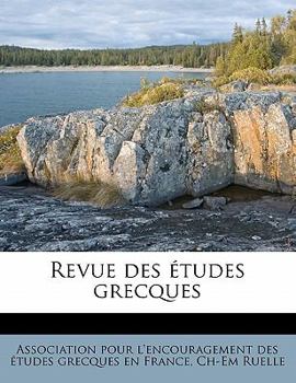 Paperback Revue Des Etudes Grecques [French] Book