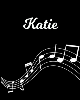 Katie: Sheet Music Note Manuscript Notebook Paper | Personalized Custom First Name Initial K | Musician Composer Instrument Composition Book | 12 ... Guide | Create Compose & Write Creative Songs