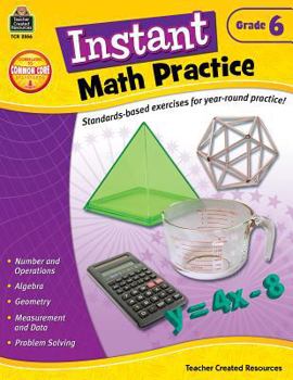 Paperback Instant Math Practice Grade 6 Book