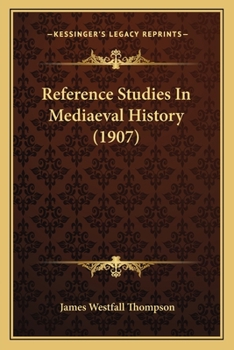 Paperback Reference Studies In Mediaeval History (1907) Book