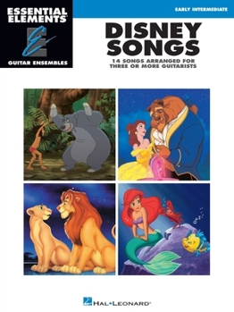 Paperback Disney Songs: Essential Elements Guitar Ensembles Early Intermediate Level Book