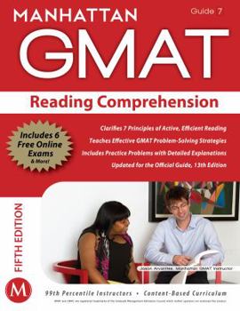 Paperback Manhattan GMAT Reading Comprehension, Guide 7 [With Web Access] Book