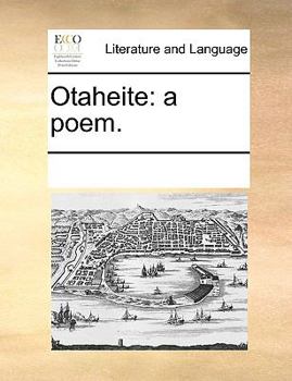 Paperback Otaheite: a poem. Book