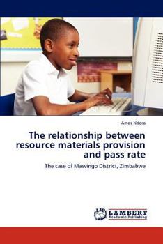 Paperback The relationship between resource materials provision and pass rate Book