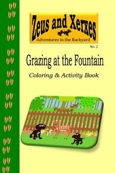 Paperback Grazing at the Fountain Coloring & Activity Book