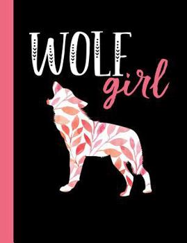 Paperback Wolf Girl: College Ruled Composition Notebook Book