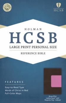 Imitation Leather Large Print Personal Size Reference Bible-HCSB-Magnetic Flap [Large Print] Book