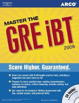 Paperback Master the New GRE, 2008/E W/CD-ROM Book
