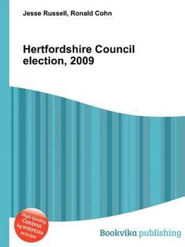 Paperback Hertfordshire Council Election, 2009 Book