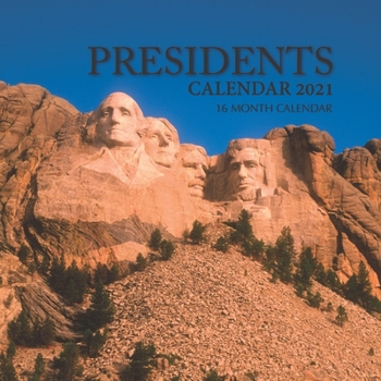 Paperback Presidents Calendar 2021: 16 Month Calendar Book