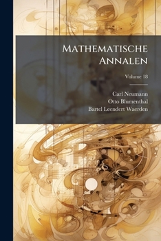 Paperback Mathematische Annalen; Volume 18 Book