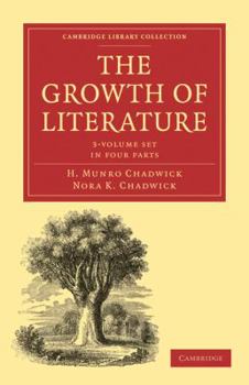 Paperback The Growth of Literature 3 Volume Paperback Set Book