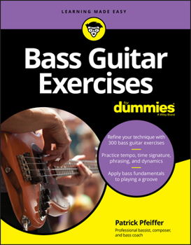 Paperback Bass Guitar Exercises for Dummies Book