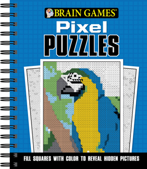 Spiral-bound Brain Games - Pixel Puzzles Book