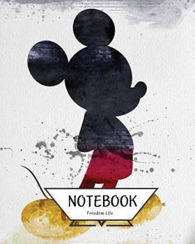 Paperback Notebook Journal Graph, Line, Blank No Lined: Mickey Mouse v.2: Pocket Notebook Journal Diary, 120 pages, 8" x 10" (Notebook Journal) Book
