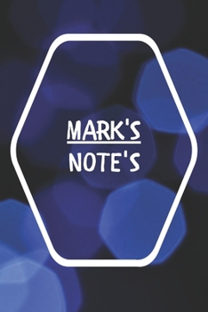 Paperback Mark's Note's: Notebook Journal Gift for Mark / Notebook / Diary / Unique Greeting Card Alternative Book