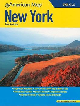 Paperback New York State Road Atlas Book