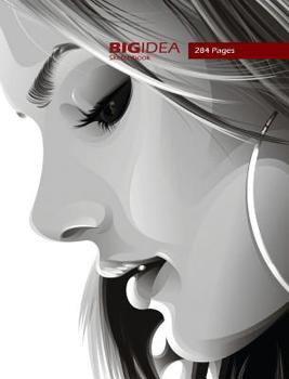 Hardcover Big Idea Sketchbook, 284 Pages (Lady face) Book