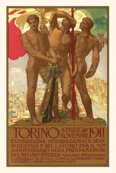 Paperback Vintage Journal 1911 Italian Fair Poster Book