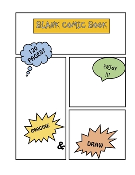 Paperback Blank Comic Book: Become The Author Of Your Dream Stories Book