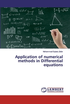 Paperback Application of numerical methods in Differential equations Book