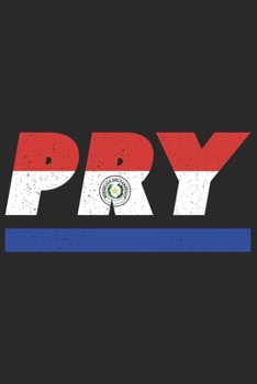 PRY: Paraguay Notizbuch mit karo 120 Seiten in weiß. Notizheft mit der paraguayischen Flagge (German Edition)