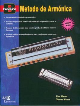 Paperback Basix Harmonica Method: Spanish Language Edition, Book & CD [Spanish] Book