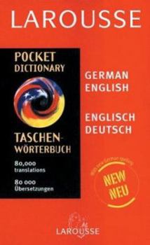 Paperback Larousse Pocket German/English Dictionary Book