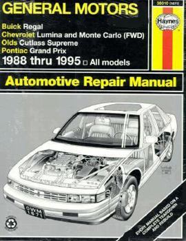 Paperback General Motors: Buick Regal, Chevrolet Lumina, Chevrolet Monte Carlo, Pontiac Grand Prix, Olds Cutlass Supreme: Automotive Repair Manu Book