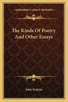 Paperback The Kinds Of Poetry And Other Essays Book