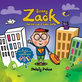 Paperback Sunny Zack: 3 in 1. English + Ukrainian text and Coloring book