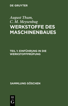 Hardcover Einführung in die Werkstoffprüfung [German] Book
