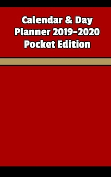 Paperback 2019-2020 Calendar & Day Planner Pocket Edition Book