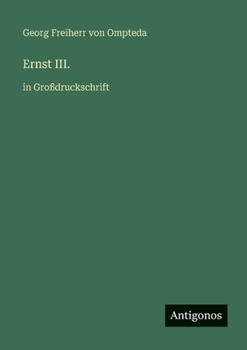Paperback Ernst III.: in Großdruckschrift [German] Book