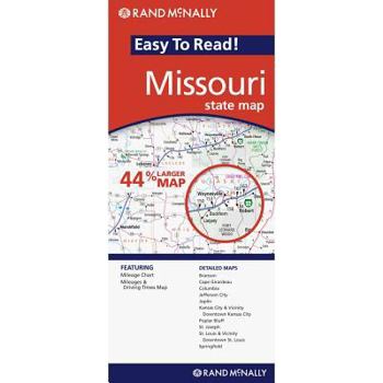 Map Missouri Easy to Read Book
