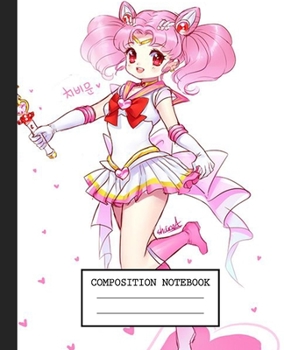 Notebook: Anime Japan Sailor Moon Soft Glossy Cover Graph Paper Pages Book 7.5 x 9.25 Inches 110 Pages